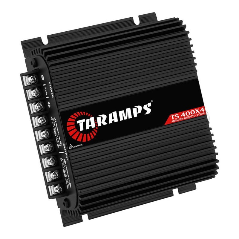 Taramp's مضخم صوت السيارة الأسود TS 400x4 - 400 واط RMS 4 قنوات فئة D، 2 أوم، إدخال مستوى عالٍ، RCA - Image 2